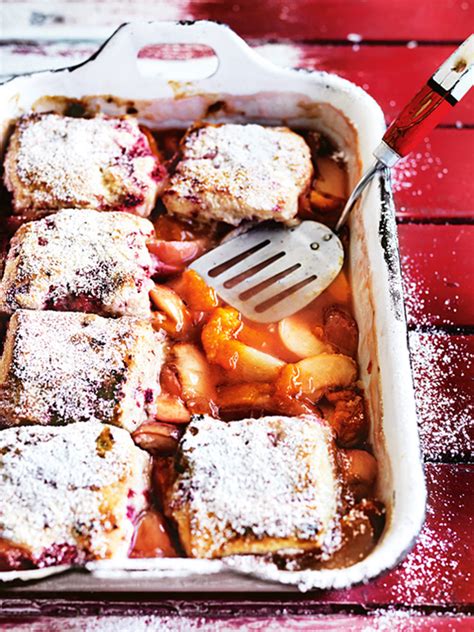 Mixed Stone Fruit Cobbler With Raspberry And Buttermilk