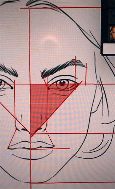 That Triangle Helps Me To Draw The Right Length Of A Nose Face