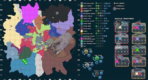 Steam Community Guide In Game Map Map Subnautica Creatures