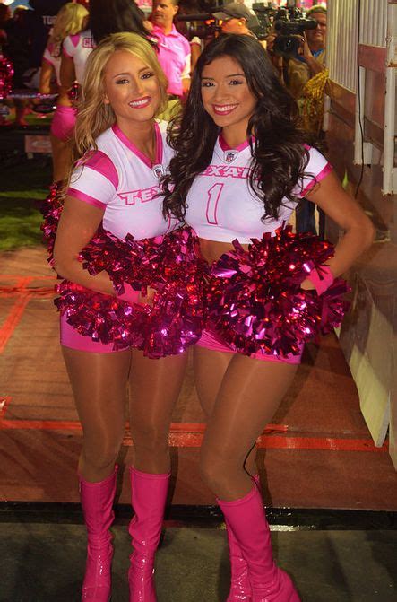 think pink houston texans cheerleaders ultimate cheerleaders
