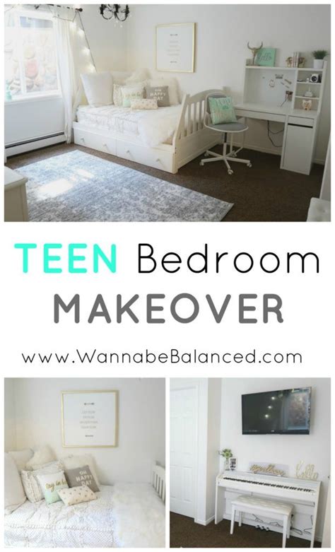 Cute Teen Bedroom Reveal Makeover Wannabe Balanced Mom Kids Bedroom