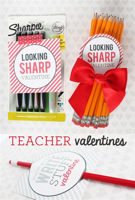 Have you started thinking about your teacher gifts? Looking Sharp Teacher Valentine printable tags