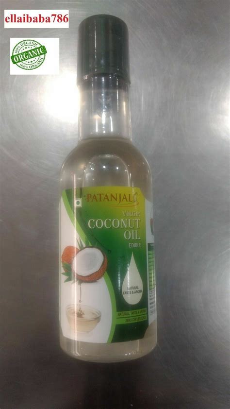 Organic Virgin Coconut Oil Patanjali 250 Ml 500 Ml Ebay
