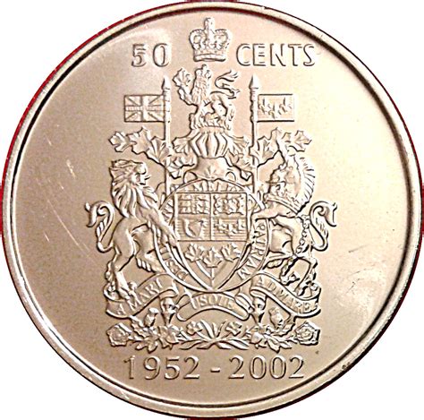 50 Cents Elizabeth Ii Golden Jubilee Canada Numista