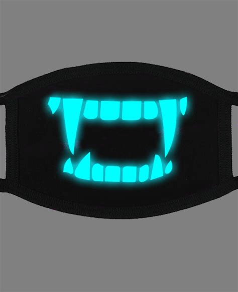 Special Green Noctilucent Printing Halloween Rave Mask For