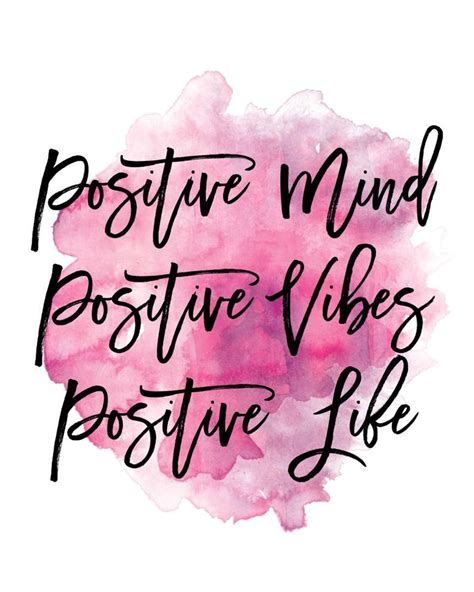 mailed print positive mind positive vibes positive life etsy image positive positive mind