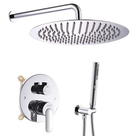 buy starbath round shower system 12 inch wall ed shower faucet set for bathroom with rain