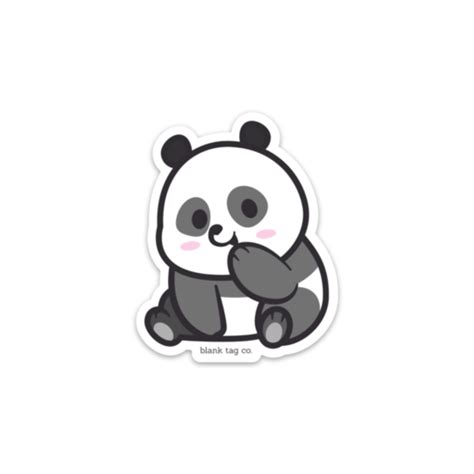 The Panda Sticker Blank Tag Co
