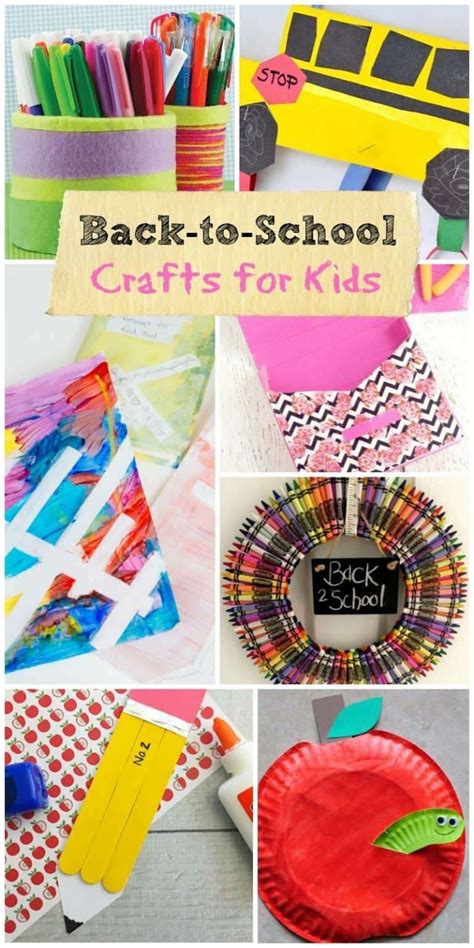 Fun Back To School Crafts For Kids