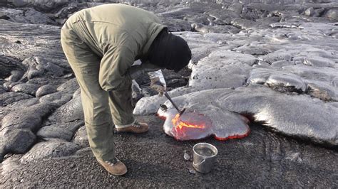 Incredible Pics Show Scientists Collecting Lava From Inside Active