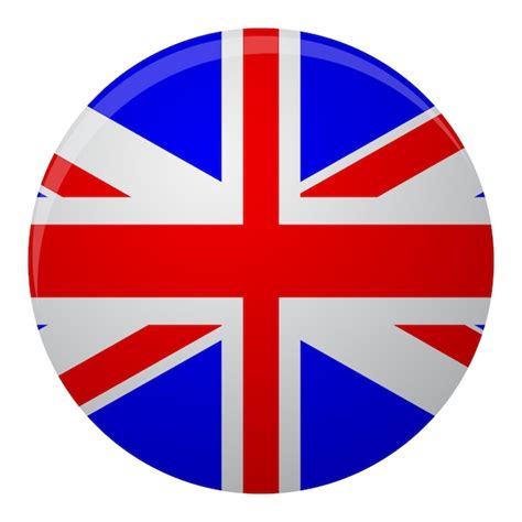 Premium Vector United Kingdom Of Great Britain Flag Icon Flat Flag