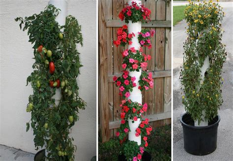 Vertical gardens are an alternative for. DIY Vertical PVC Planter | Home Design, Garden ...