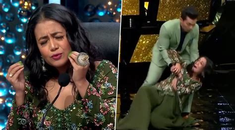 Indian Idol 11 Judge Neha Kakkar Falls On Stage While Grooving On Dilbar Song With Aditya