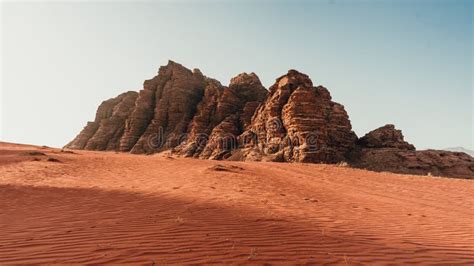 Sand Dunes In Wadi Rum Desert Jordan Middle East Stock Image Image