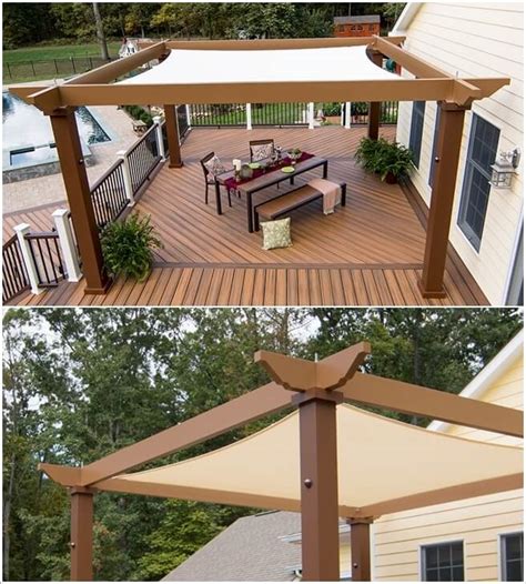 Metal works having a roof function the steel structure of the awnings and open sheds can be covered by stainless steel metal sheet with a thickness between 0.8mm to 2 mm. Pergola Roofing Ideas for Your Home's Outdoor
