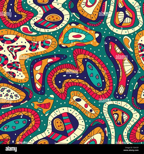 Ethnic Seamless Pattern With African Print Vector Illustration Bright