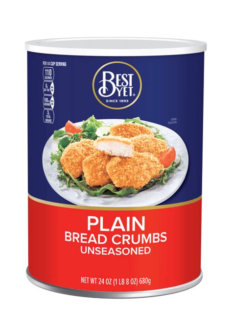 Plain Bread Crumbs 24oz Best Yet Brand
