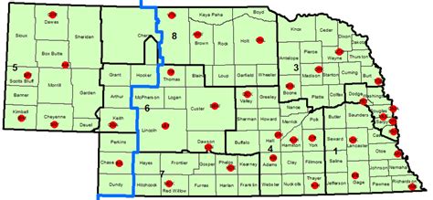 1 State Of Nebraska Counties With Eight Nebraska Department Of