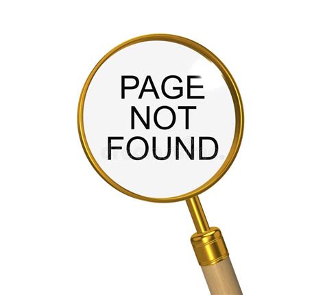 Page Not Found D Illustration On The White Stock Illustration