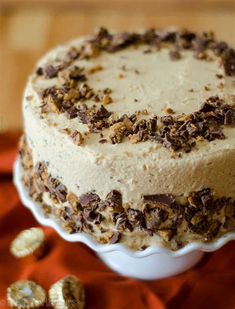 Dark Chocolate Layer Cake With Peanut Butter Frosting