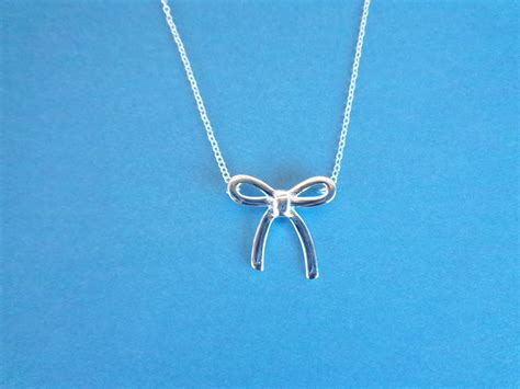 The Reflection Collection Bow Sterling Silver Necklace