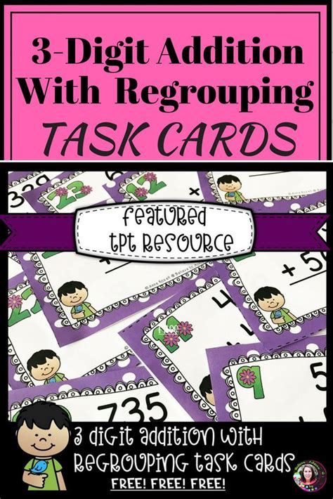 Featured In Tpt Newsletter 3 Digit Addition With Regrouping 24