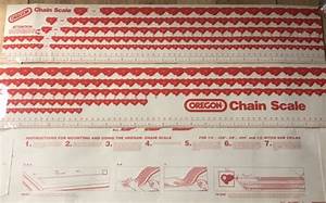 Oregon Saw Chain Reference Chart Scale 1 4 325 3 8 404 1 2