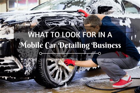 What To Look For In A Mobile Car Detailing Business Automotive Blog