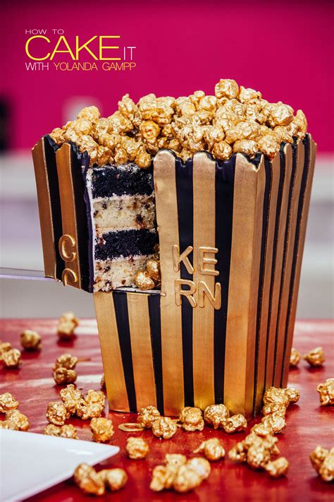 Glam Up Your Oscar Party This Year With My Popcorn Box Cake Dig Into