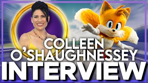 sonic the hedgehog 2 interview the voice of tails colleen o shaughnessey youtube