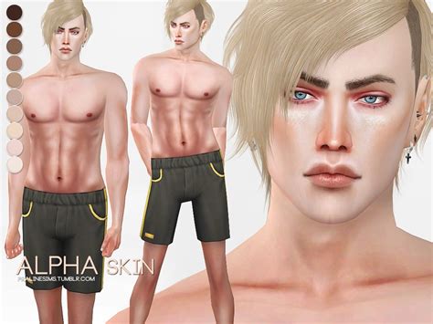 Sims 4 Ccs The Best Alpha Skin By Pralinesims