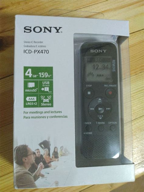 Sony Icd Px470 4gb Audio Voice Sound Recorder Mp3 Player 50 Shopee