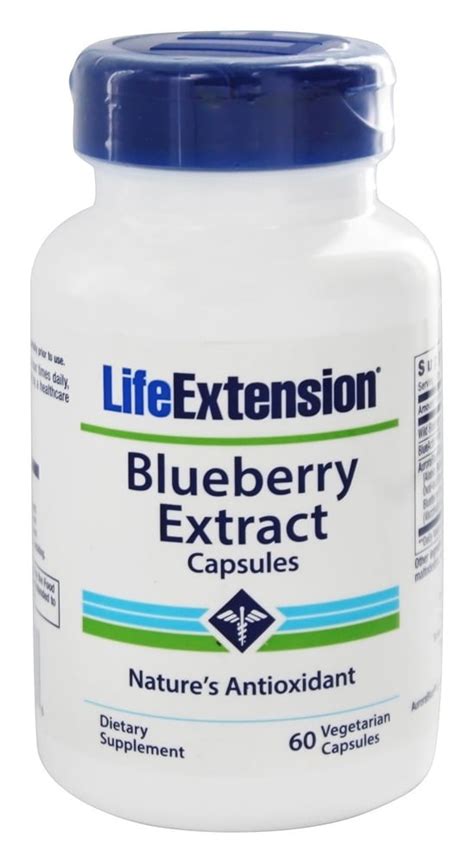 Life Extension Blueberry Extract Capsules 60 Vegetarian Capsules