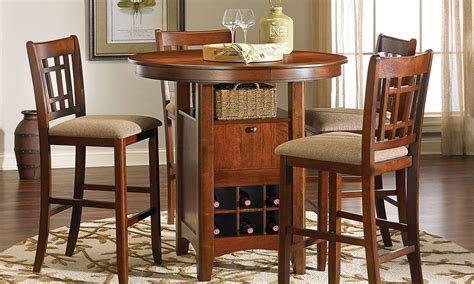 Mission Oak Barpub Height Dining Set Counter Height Dining Table