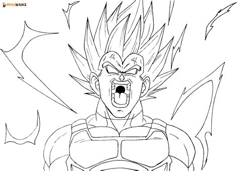 Vegeta Ssj3 Coloring Pages