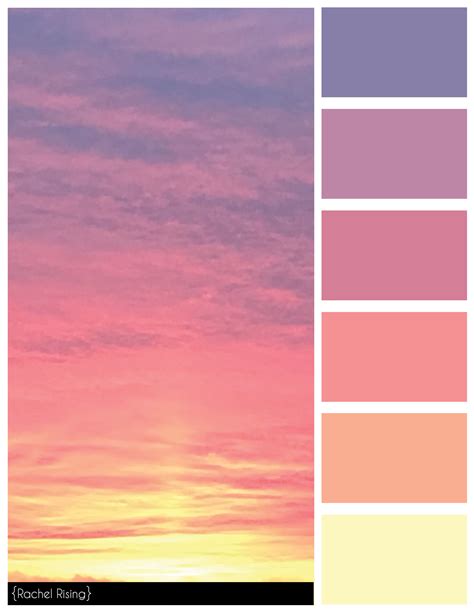 Full Sunset Color Scheme Colorscheme Sunset Color Palette Pastel