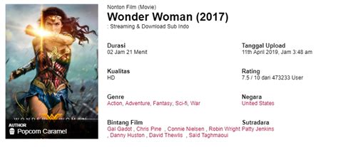 Wonder woman comes into conflict with the soviet union during the cold war in the 1980s and finds a formidable foe by the name of the. Nonton Film Wonder Woman Sub Indo : Nonton Film Wonder ...