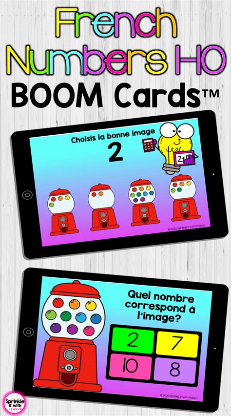French Numbers 1-10 Boom Cards™️ | French numbers, Numbers 1 10, 10 things