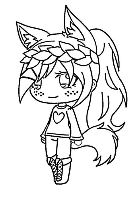 Gacha Life 5 Coloring Page Free Printable Coloring Pages For Kids
