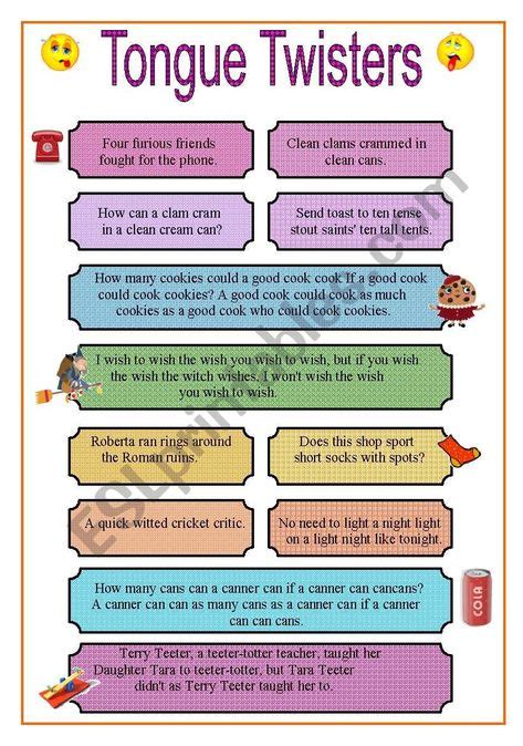 11 Teach Tongue Twisters Ideas In 2021 Tongue Twisters Tongue