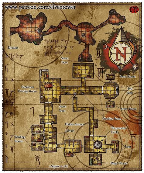 Cool Dungeon Map To Explore Dndmaps
