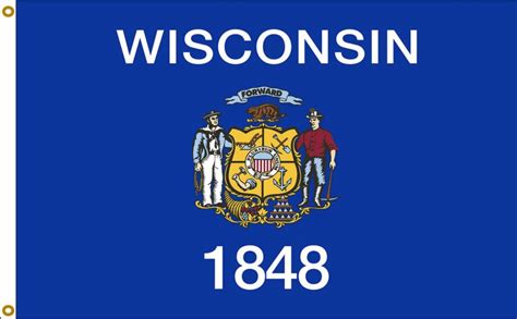 Wisconsin State Flags Falls Flag Source