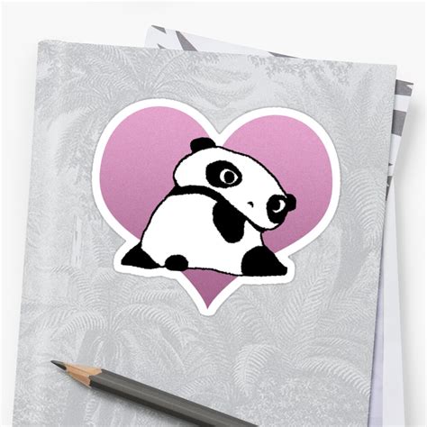 Tare Panda Stickers By Sirenscreams Redbubble