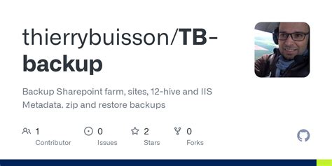Github Thierrybuisson Tb Backup Backup Sharepoint Farm Sites