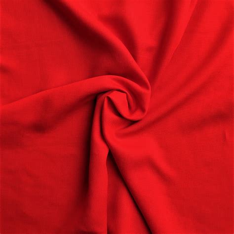 Cotton Blend Beautiful Red Fabric With Light Gloss Suitable Etsy