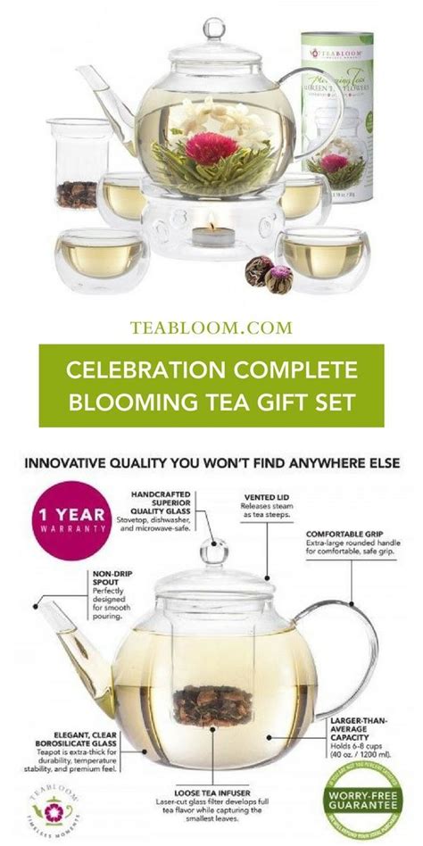 Celebration Complete Blooming Tea T Set 40 Oz Blooming Tea Tea