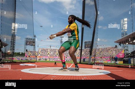 Tshepang Makhethe Of South Africa Competing In The Mens Hammer Final