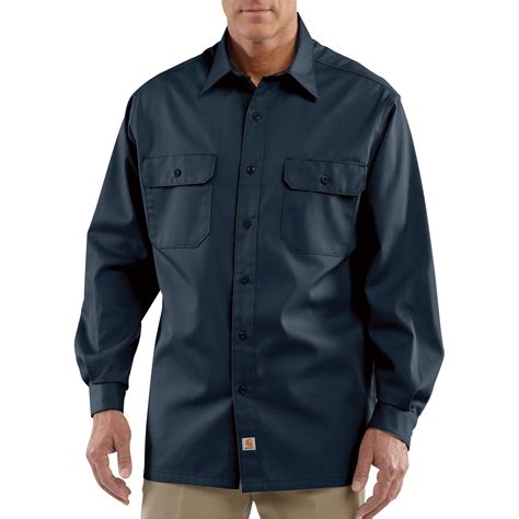 Carhartt Mens Long Sleeve Twill Work Shirt — Big Style Model S224
