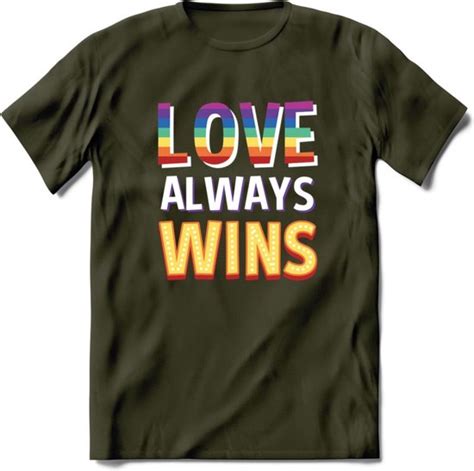 Love Wins Pride T Shirt Grappig LHBTIQ LGBTQ Gay Homo