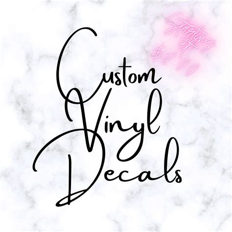 Custom Vinyl Decals Custom Decals Personalized Decals Etsy